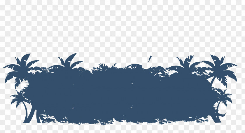 Vector Blue Coconut Grove Euclidean PNG