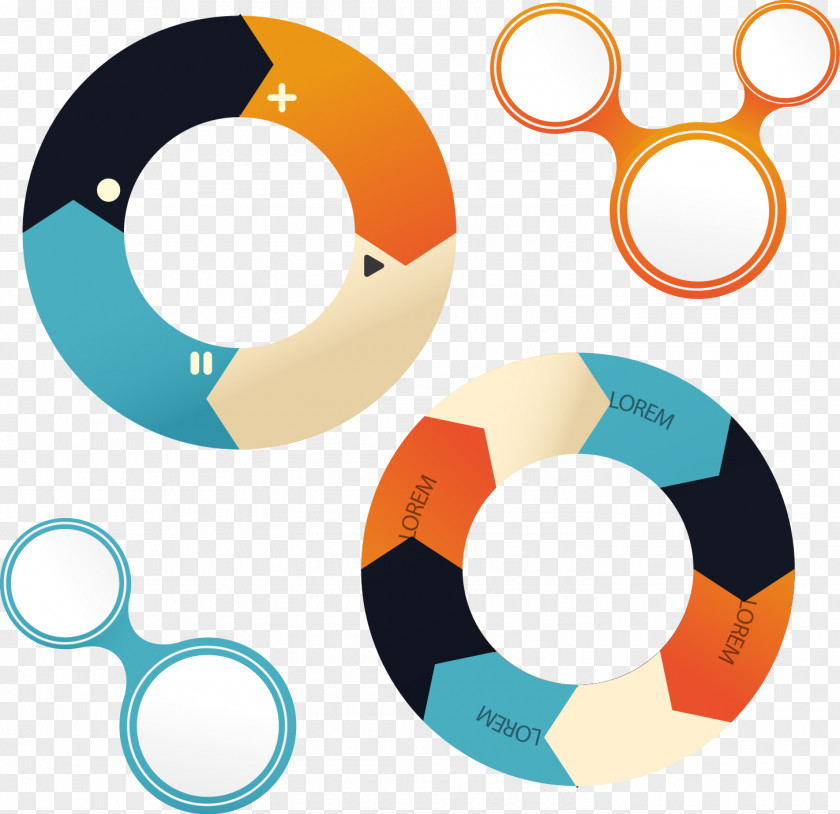 Vector Mosaic Ring Circle Clip Art PNG
