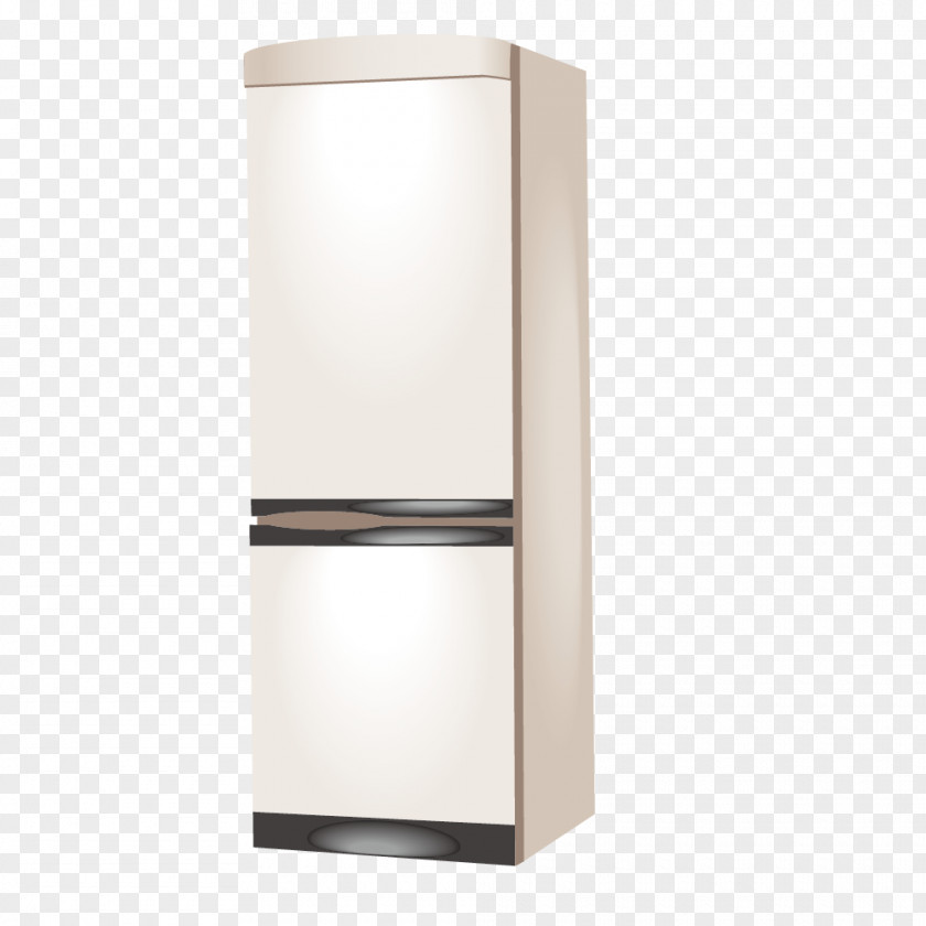 White Double-door Refrigerator Home Appliance PNG