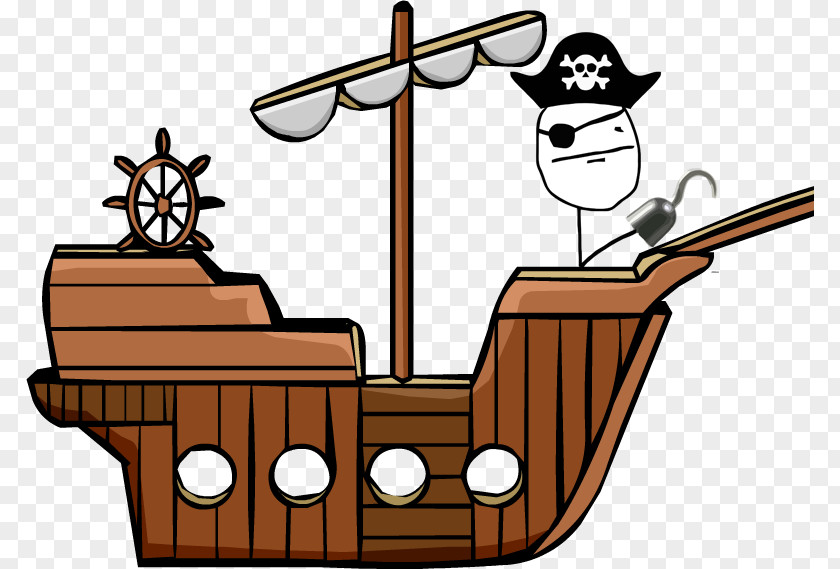 Cargo Ship Piracy Drawing Clip Art PNG