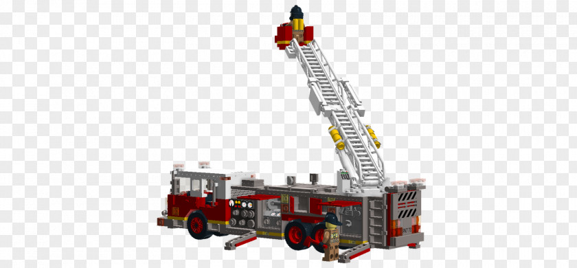Crane Fire Department Engine Ladder Firefighter PNG