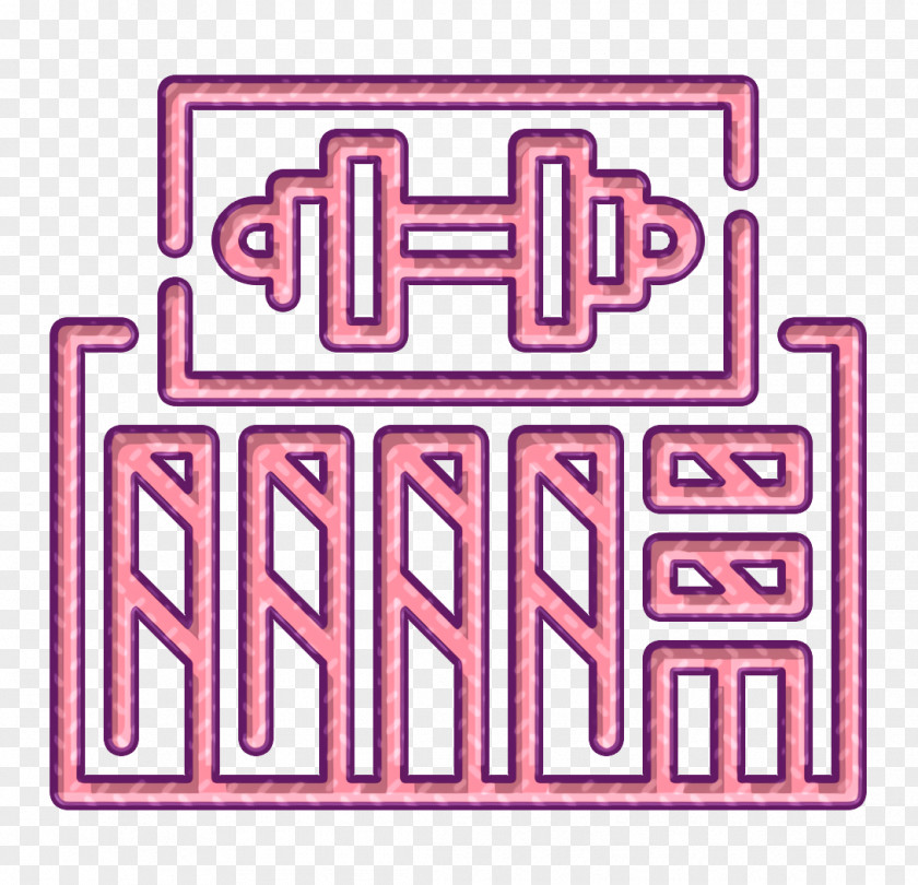 Gym Icon Building PNG