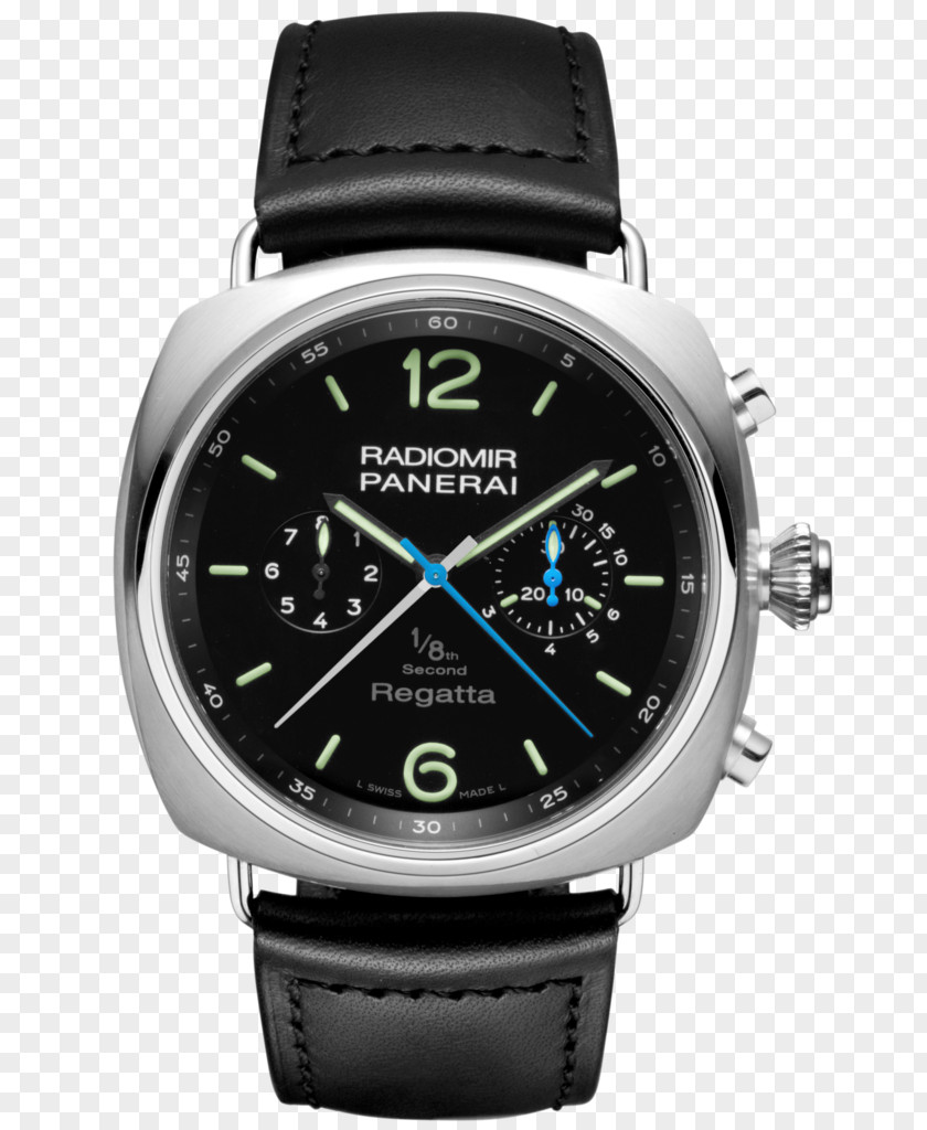 Panerai Watches Black Male Watch Movement Power Reserve Indicator Chronograph PNG