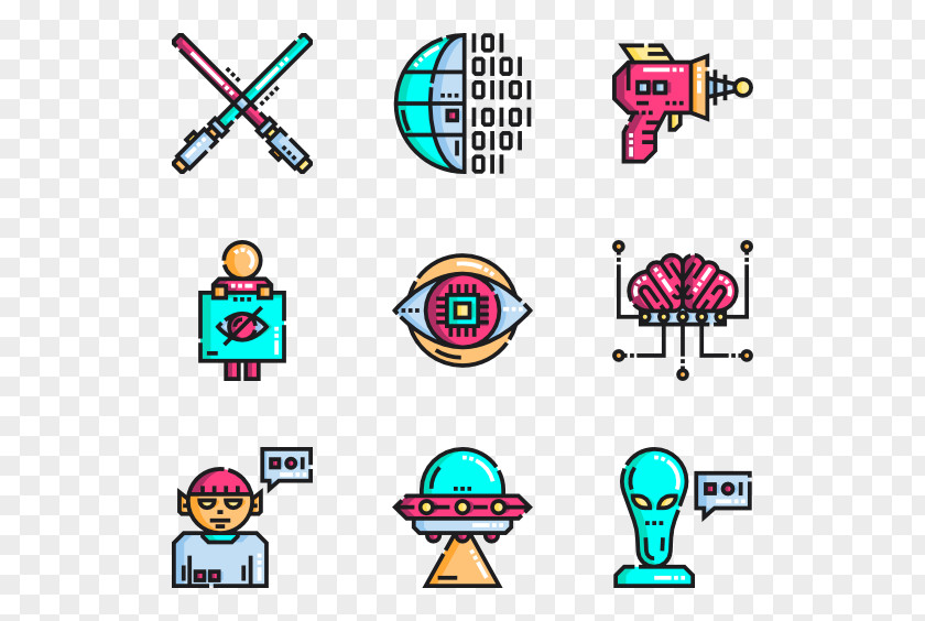 Science Fiction Emoticon Clip Art PNG