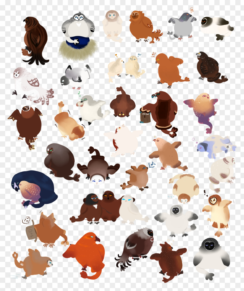 Cute Fat Birds Canidae Dog Clip Art Illustration Mammal PNG