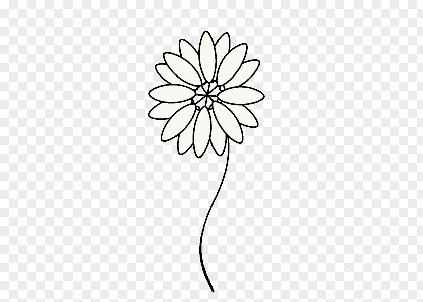 Irregular Circle Drawing Line Art Common Daisy PNG