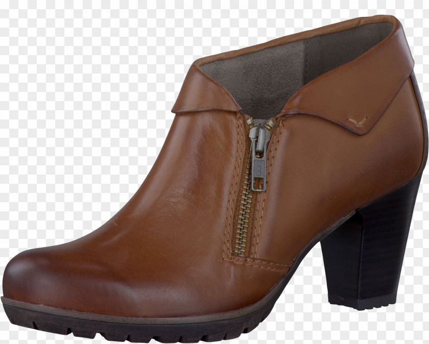 Boot Brown Caramel Color Leather Shoe PNG