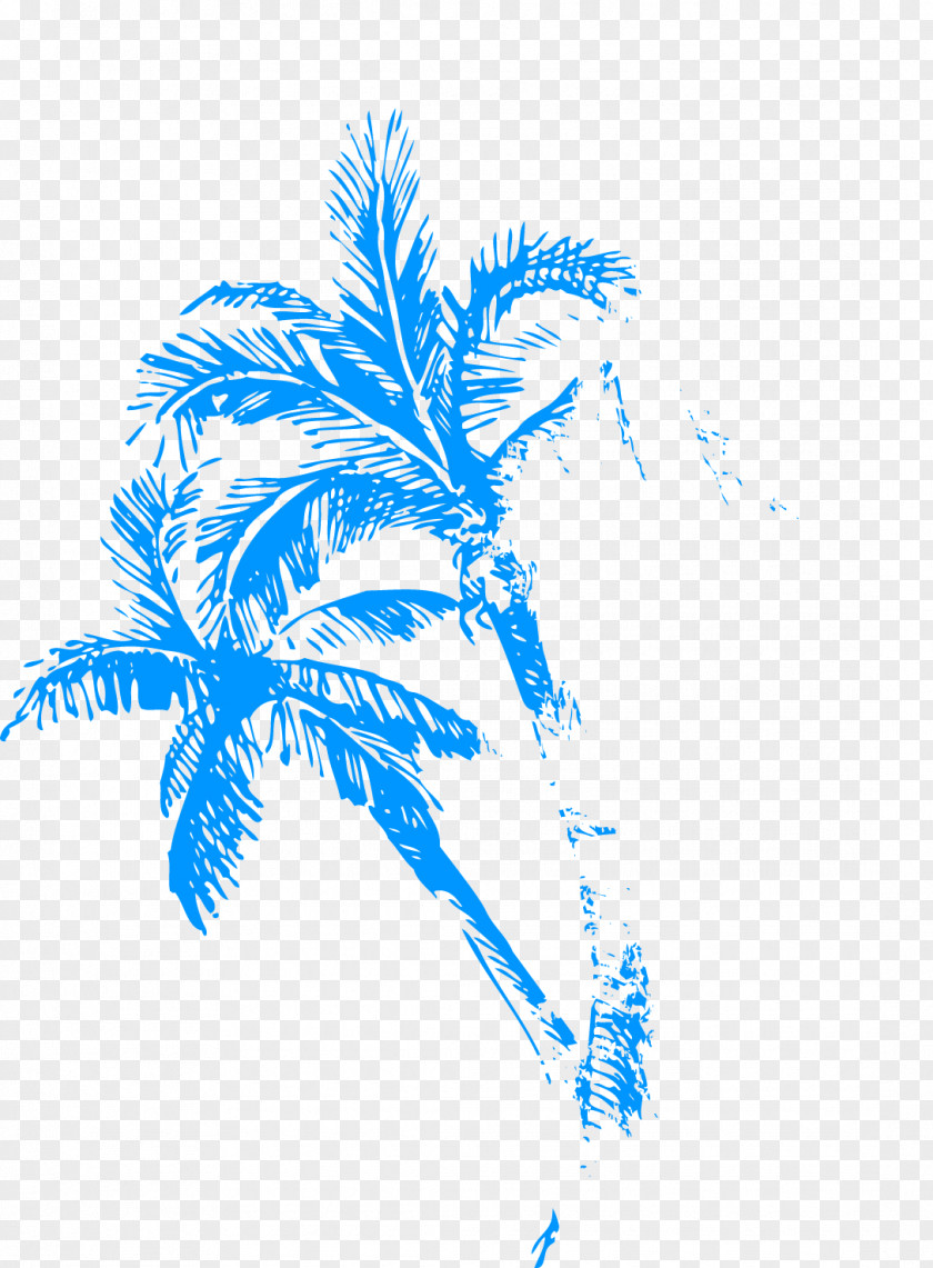 Coconut Tree Silhouette Graphic Design Illustration PNG