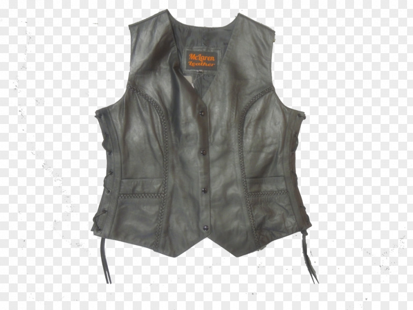Leather Hoodie Gilets Clothing Jacket Sleeve Zipper PNG