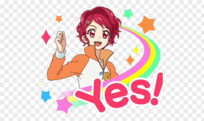 Line Sticker Aikatsu! Graphic Design Clip Art PNG