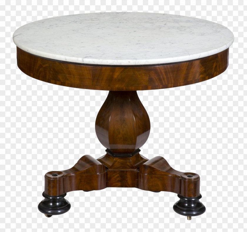 Mahogany Coffee Tables Antique Furniture American Empire Style PNG