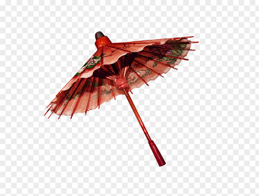 Brown Fresh Umbrella Decorative Pattern PNG