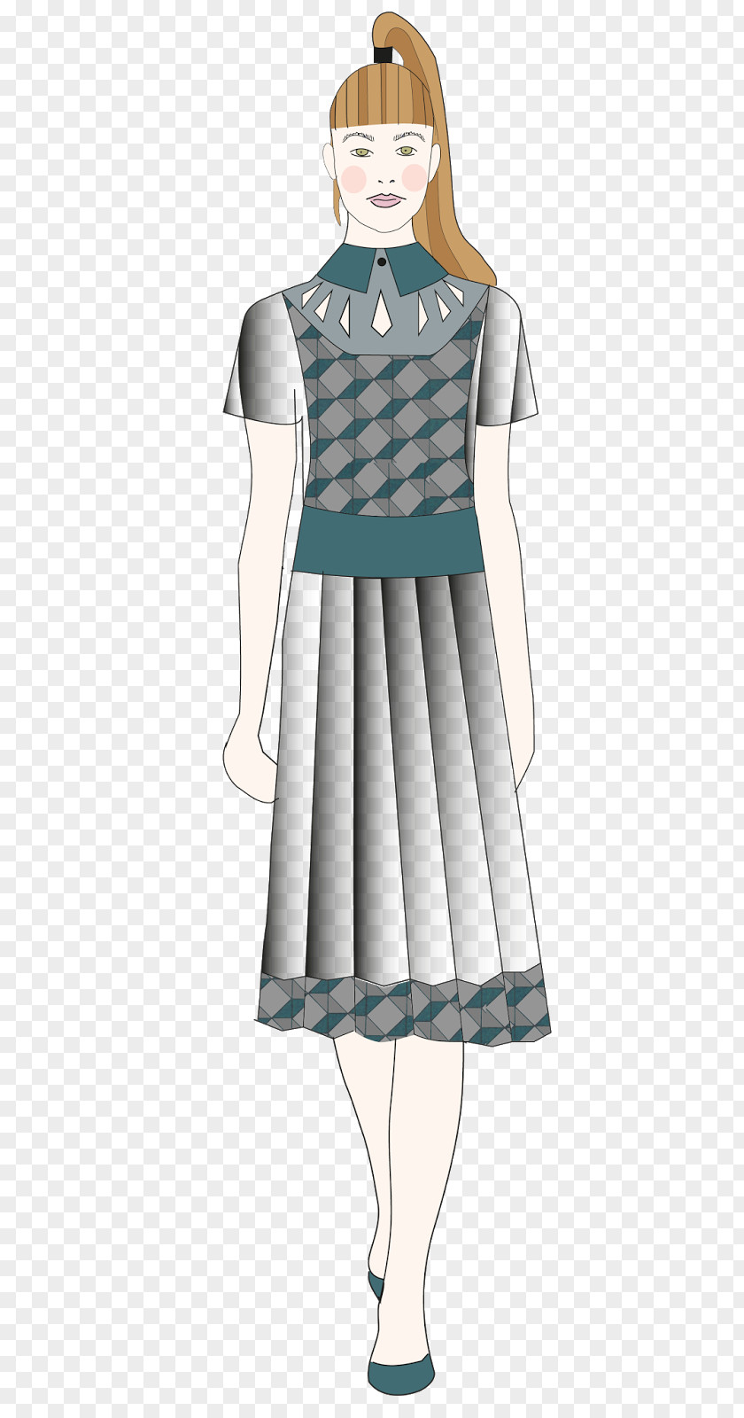 Cocktail Dress Uniform Green Day PNG