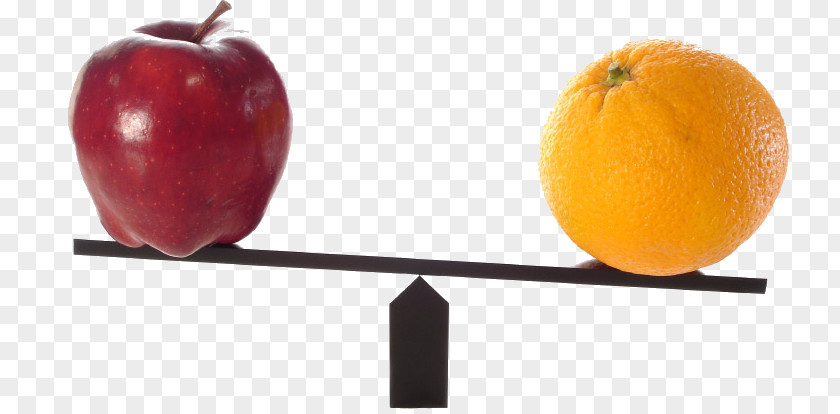 Comparison Apples And Oranges Stock Photography PNG