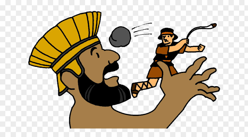 David And Goliath Bible With The Head Of Clip Art PNG