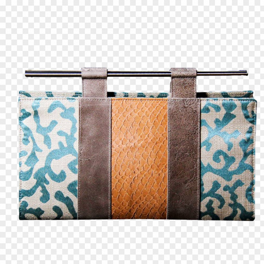 Decorative Bags Brown Turquoise PNG