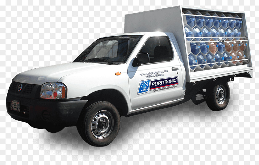 Water Pickup Truck Botellón Service Bed Part PNG