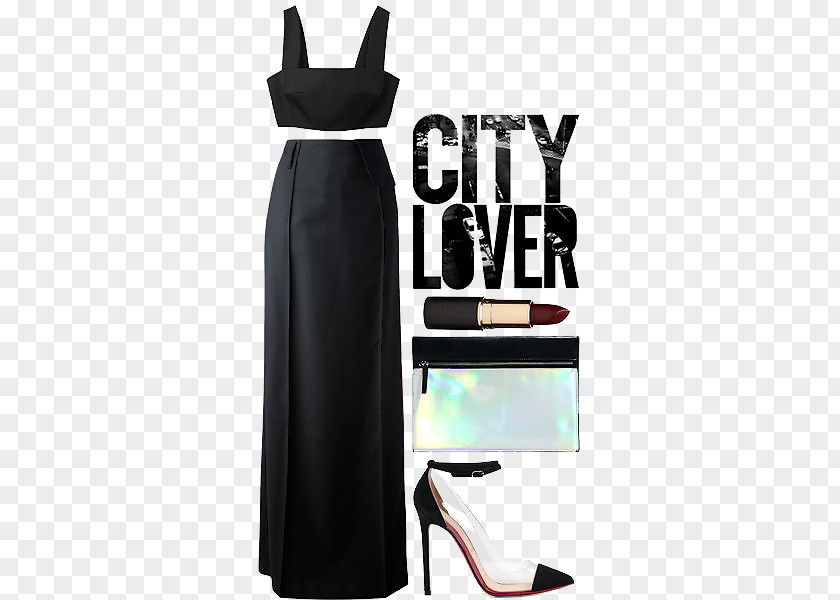 Women Light Luxury With Simplicity Little Black Dress Shoulder Fashion Messenger Bag Formal Wear PNG