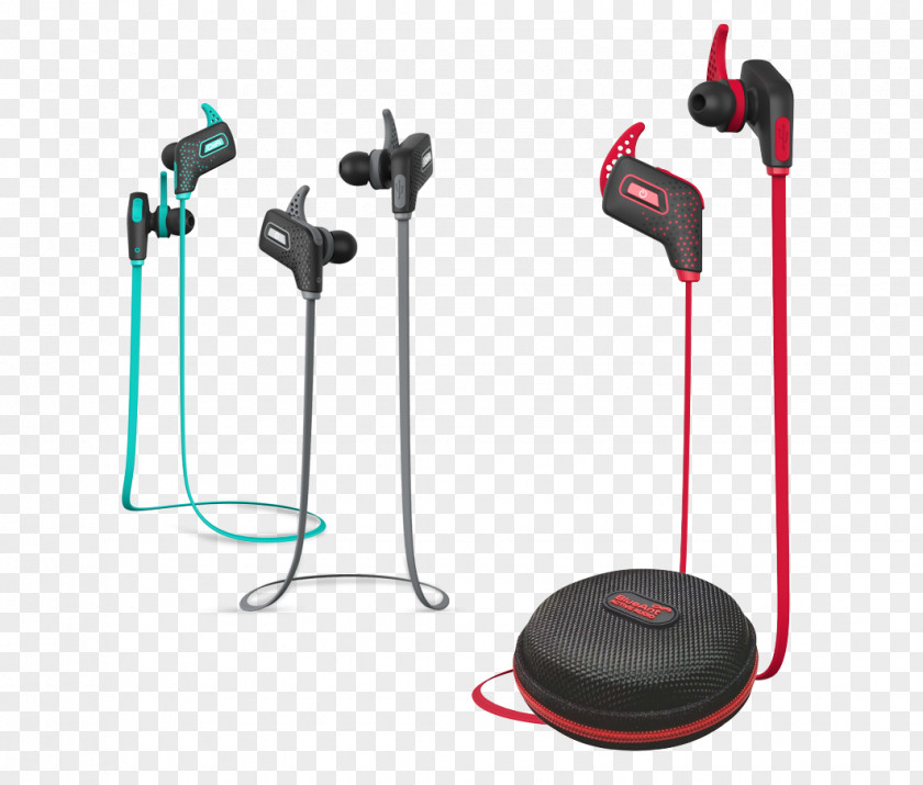 Black Microphone BlueAnt PUMP Zone Wireless HD Audio HeadphonesMicrophone Lite Bluetooth Sportbuds Earphones PNG