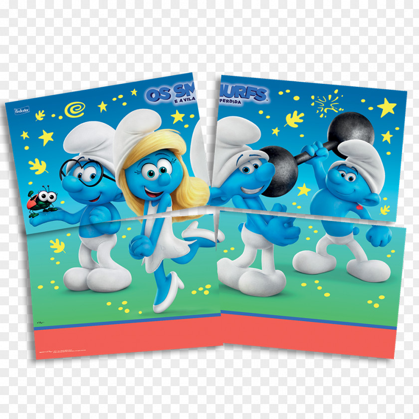 Painel The Smurfs Party Cup Midsummer Birthday PNG