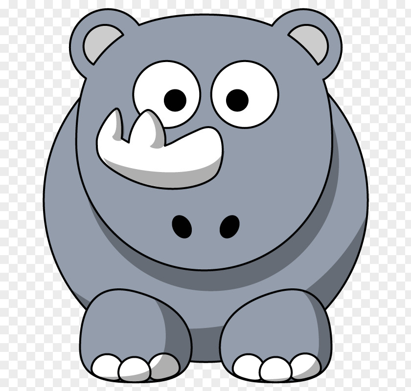 Rhinoceros Cartoon Symbol PNG