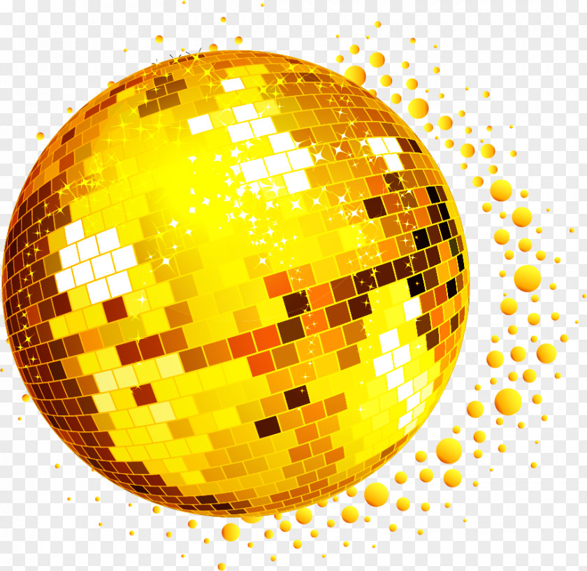 Vector Painted Golden Globe Royalty-free Illustration PNG