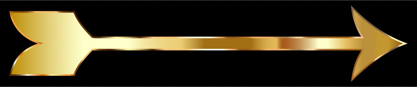 Golden Arrow Cliparts Gold Clip Art PNG