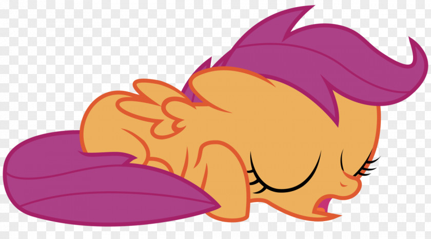 Little Pony Frame Scootaloo Rainbow Dash Sleep PNG