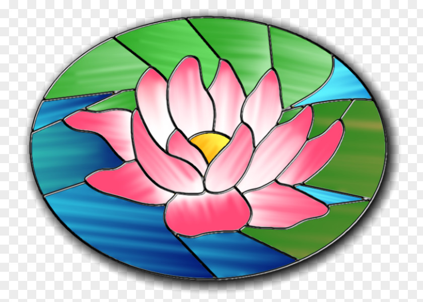 Taobao / Lynx Design Stained Glass Window Water Lilies Suncatcher PNG
