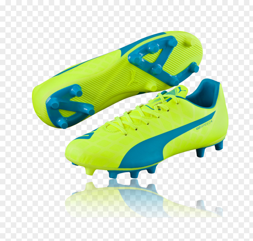 Adidas Puma Football Boot Sneakers Blue Cleat PNG