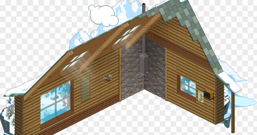 House Habbo Room Log Cabin Cottage PNG