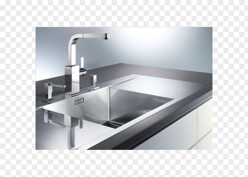 Kitchen Sink Stainless Steel Cuve PNG