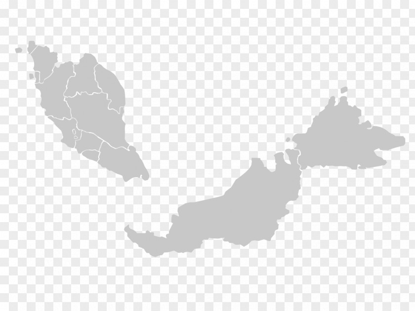 Malaysia Vector Map Peninsular Clip Art PNG
