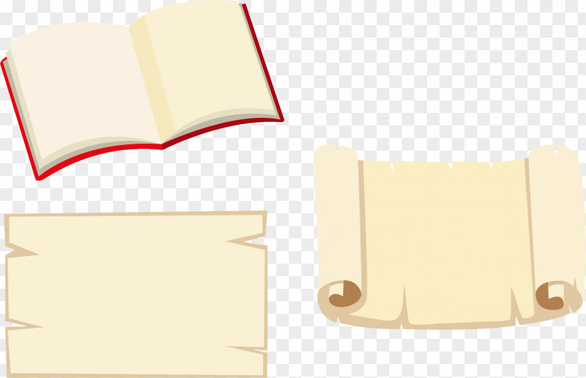 Open The Book Paper Scroll PNG