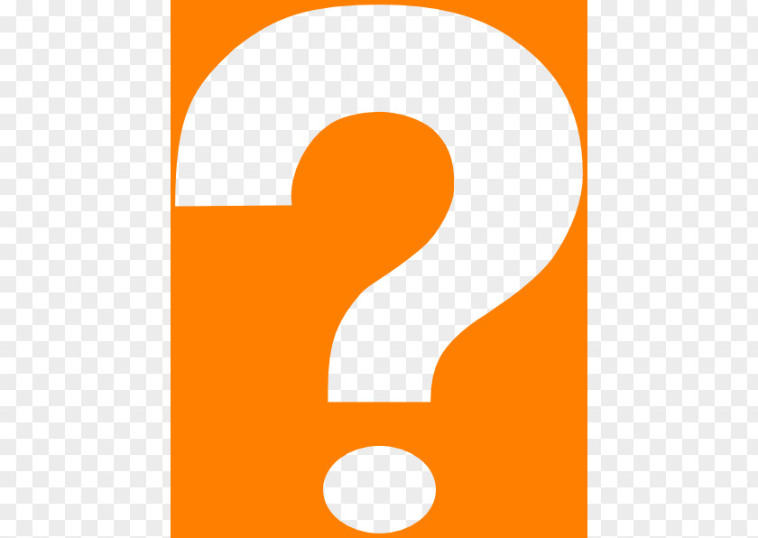 Orange Question Mark Clip Art PNG