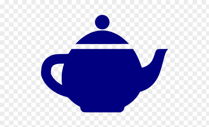 Dark Bule Teapot Clip Art PNG