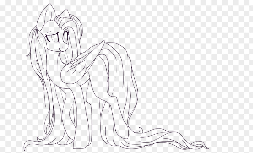 Fluttershy Human Pony Sketch Horse Drawing PNG