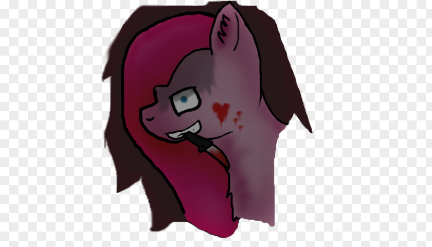 Hello There Horse Cartoon Illustration Mouth Pink M PNG