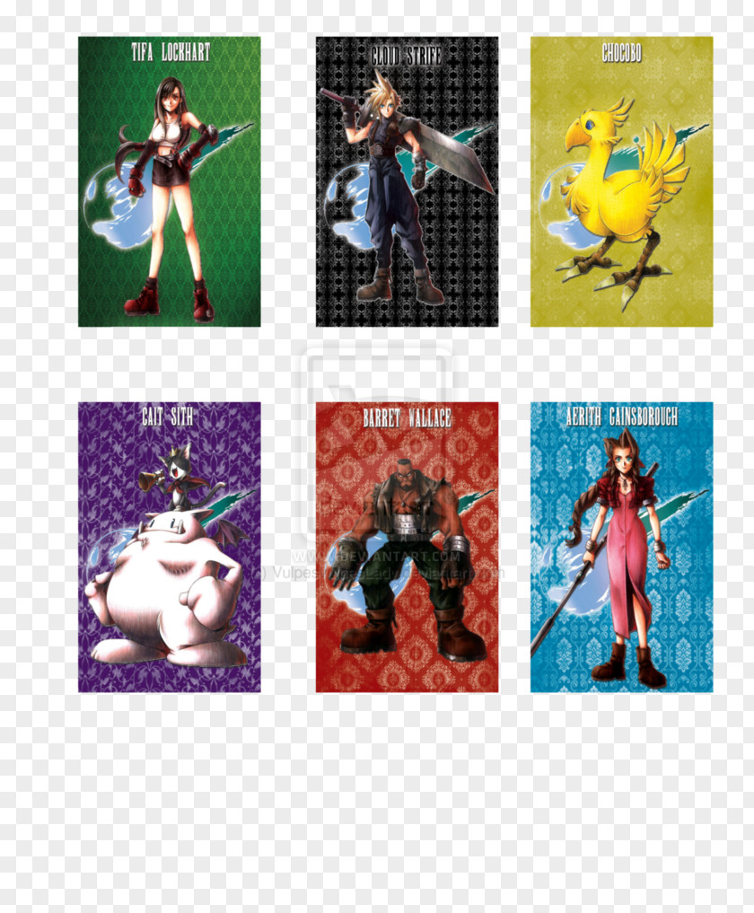 Postcards From Buster Final Fantasy VII Graphic Design Collage Character PNG
