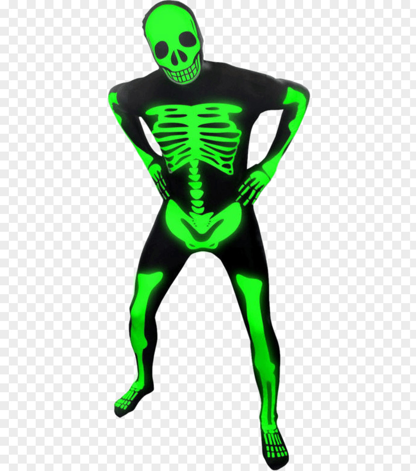 Skeleton Suit Morphsuits Halloween Costume Party Clothing PNG