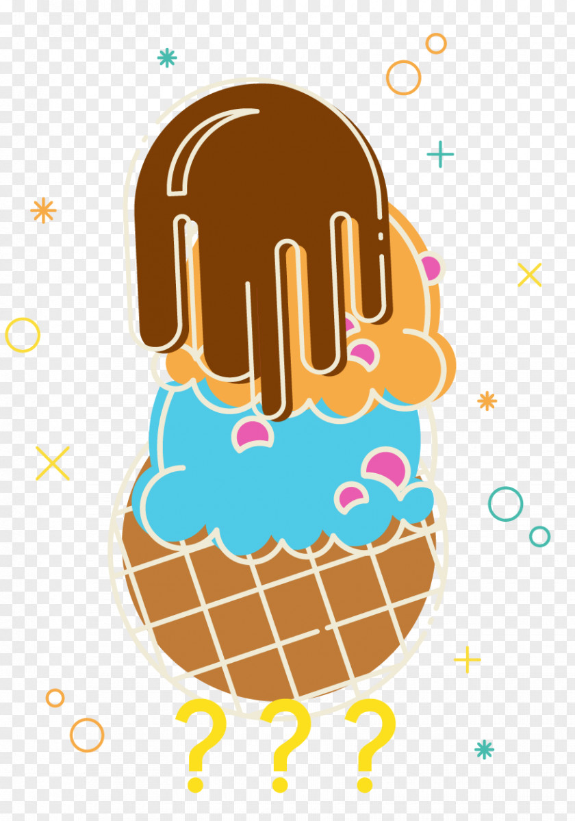 Far Away Nature Ice Cream Cones Clip Art Dairy Products Illustration PNG