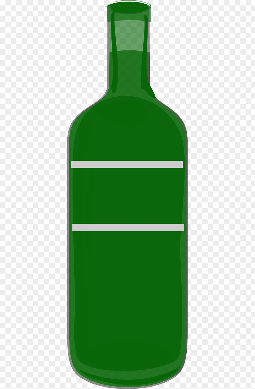 Green Glass Bottle Wine Gratis PNG