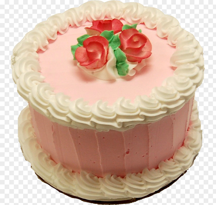 Pink Cake Birthday Cream Pound Cupcake Fruitcake PNG