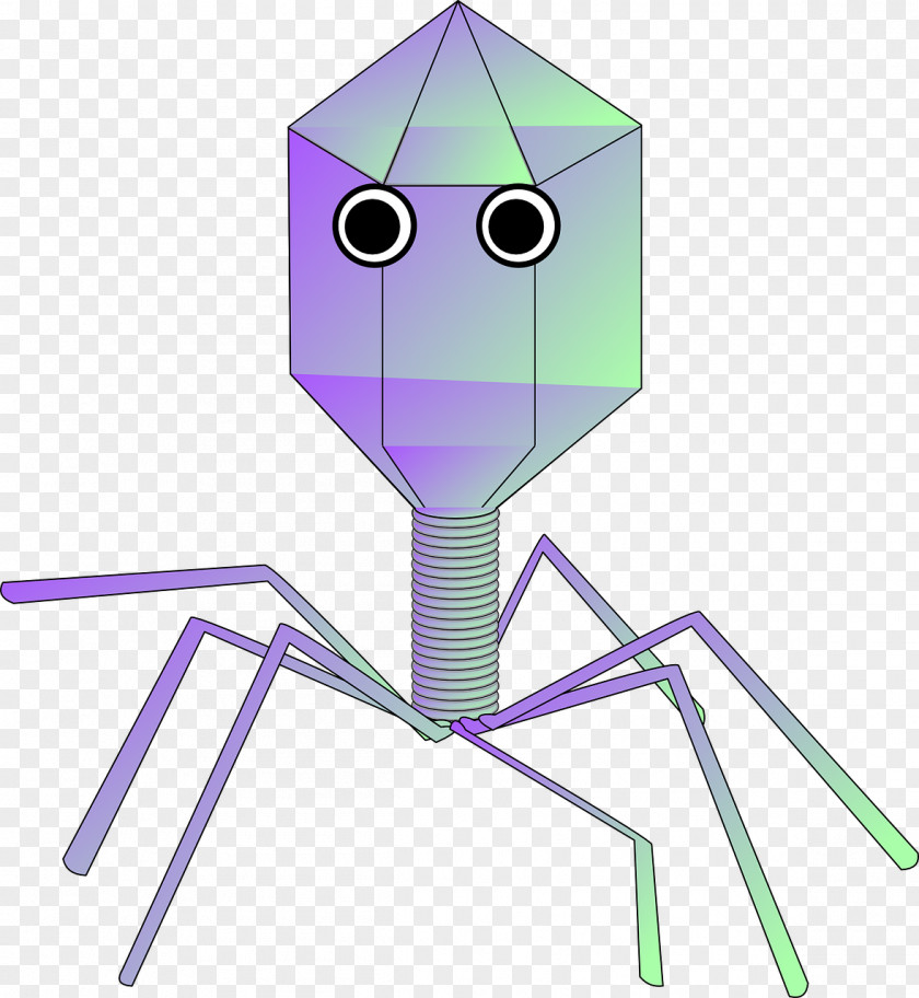 Polygon Robot Virus Bacteriophage Viral Vector Clip Art PNG