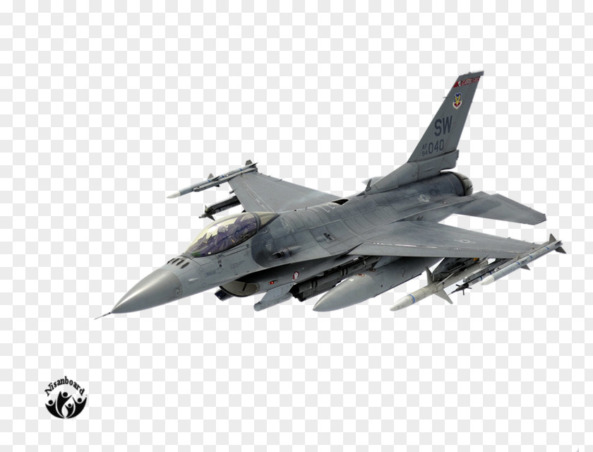 Aircraft General Dynamics F-16 Fighting Falcon Fighter Airplane PNG