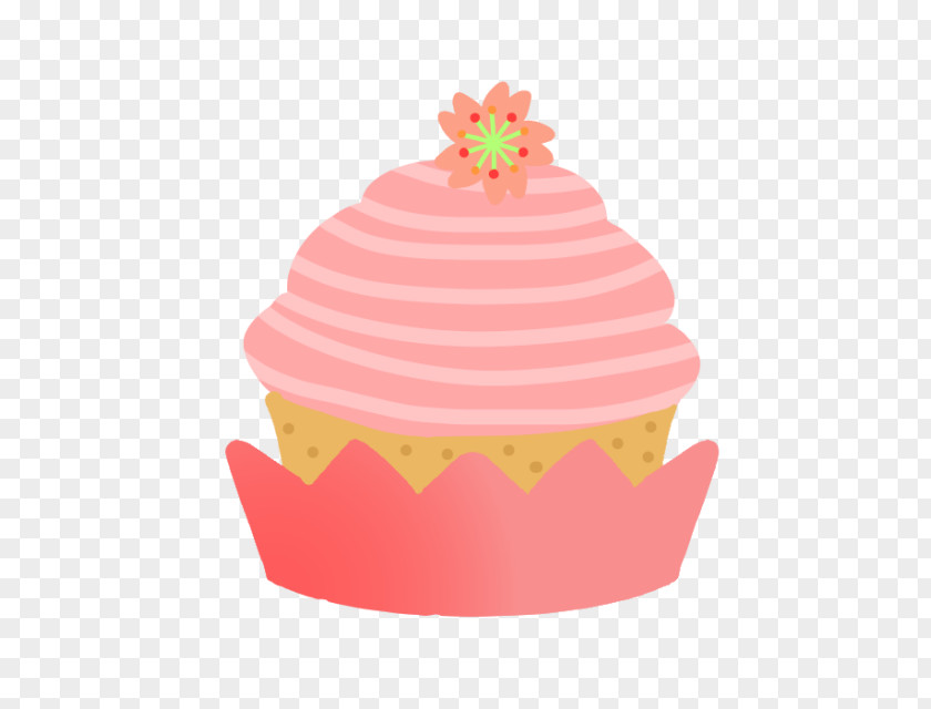 Cupcake Mont Blanc Cream Strawberry PNG