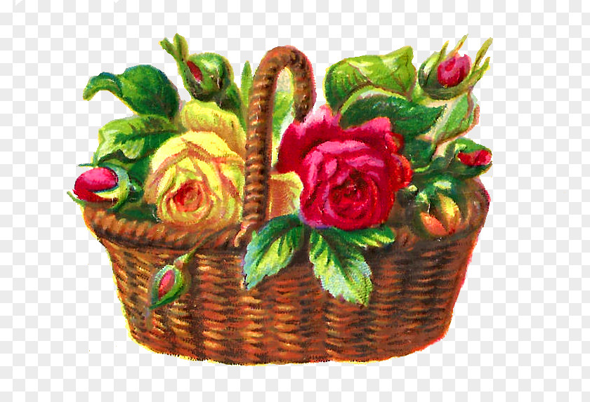 Flower Basket Floral Design Art Clip PNG