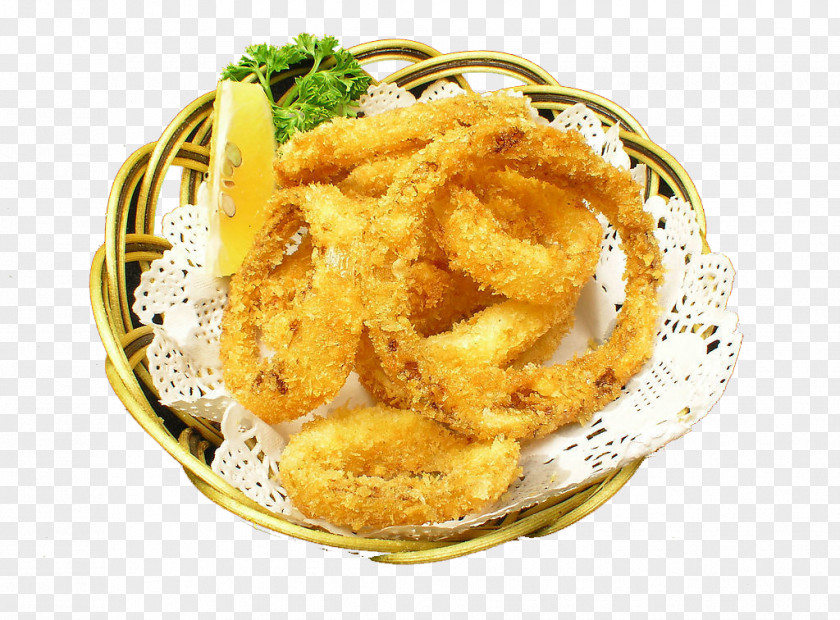 Fried Onion Rings Hamburger Ring French Fries Fast Food Chinese Cuisine PNG