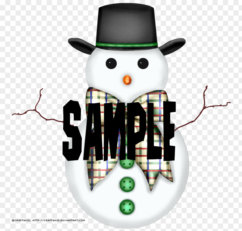 Simple Snowman Font PNG