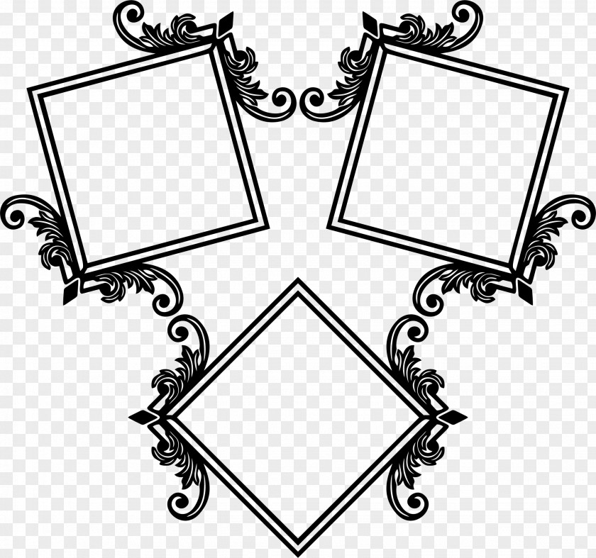 Square Frame Picture Frames Art Deco Clip PNG